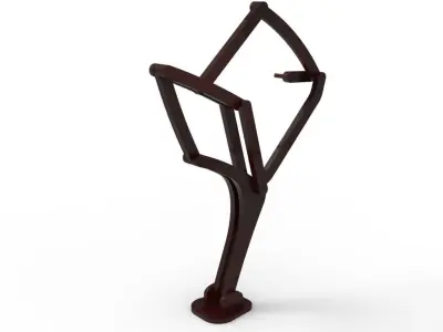 Walking leg mechanism referred to Jensen mechanism Free 3D model