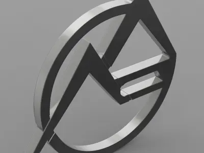 eraz logo 3D model