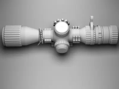 Binoculars Low-poly 3D model