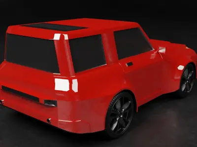 Sport SUV car off-road model 3D model