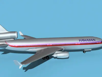 McDonnell Douglas MD-11 Hawaiian 3D model