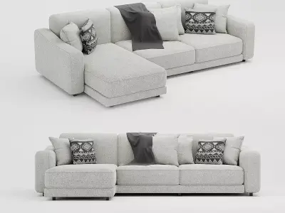 White Sofa Free 3D model buy