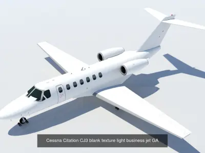 Private Jet Static Low Poly Collection 