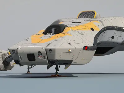 3D SpaceFighter Raptor  3D model