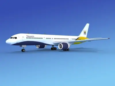 Boeing 757-200 Monarch 2 3D model