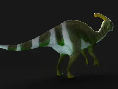 parasaurolophus dinosaur dino herbivour omnivorous 3D model