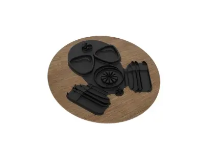 Radiation Mask Medallion 3D print model