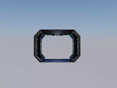 Sci Fi Corridor  3D model 75