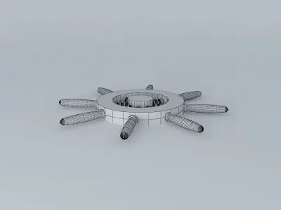 Wheel with 8 Malaguetas 3D model