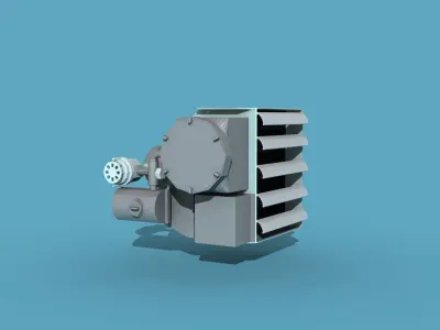 FX12 Industrial Heater Ceiling and Wall 3D model