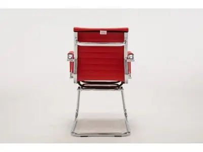 Mcelhaney stackable Leather Seat Waiting Room Chair 3D model