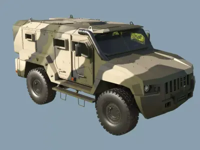 Kamaz VDV Typhoon K-53949 3D model