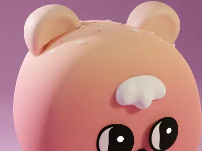 Sunny Lazy Bear Free 3D model