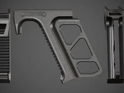 Tactical -Grip - vector Low-poly 3D model