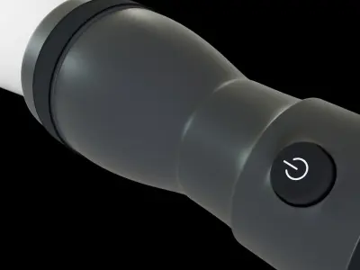 Security Flashlight 3D Model Free 3D model