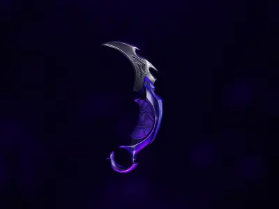 A set of three popular weapons Free low-poly 3D model