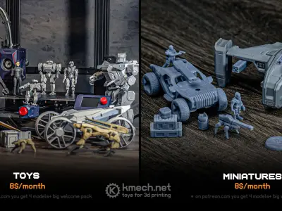 Sci-fi soldier miniature Free 3D print model