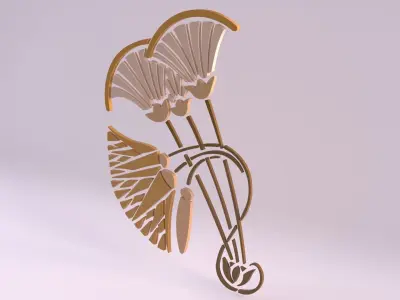 Egyptian Symbols - 032 Low-poly 3D model