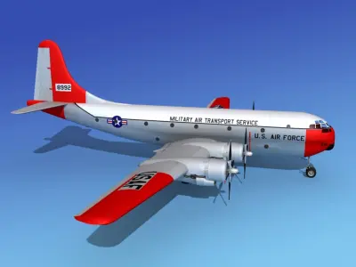 Boeing C-97 Stratofreighter V03 3D model