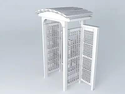 Arbor and Fence Improved Top Free 3D model