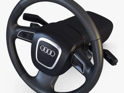 Steering Wheel Audi Q7 Patrick Hellmann 3D model