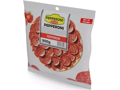 Deli sausages Pepperoni Slices Low-poly 3D model