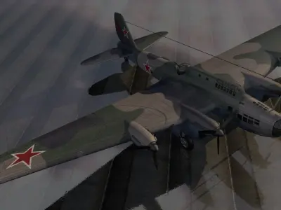 Petlyakov PE-8 - TB-7 or AN-42 3D model