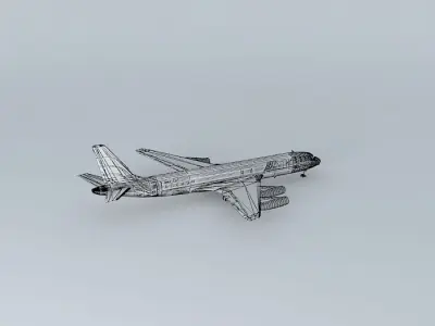 ATI DC 8 62HCF At LAX Free 3D model