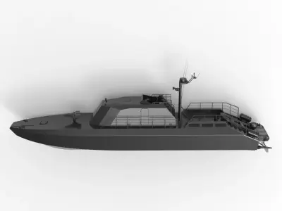 patrol boat 3D model