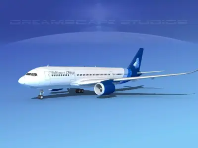 Airbus A350-800 Baltimore Clipper 3D model