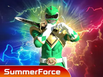 Green Ranger - Mighty Morphin Power Ranger 3D model