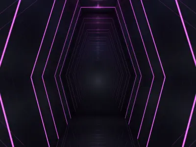 Futuristic Corridor Free low-poly 3D model