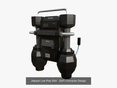 05 Jetpack Low Poly G Collection - SciFi Character Design purchase