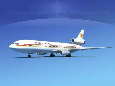 Douglas DC-10 National 3D model
