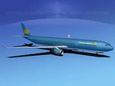 Airbus A330-300 Vietnam Air 3D model