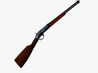 Rifle - Low-poly 3D model