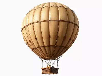 Vintage Balloon model pack Low-poly 3D model