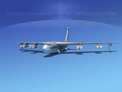 Boeing B-52C Stratofortress V03 3D model