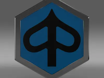 Piaggio logo 3D model