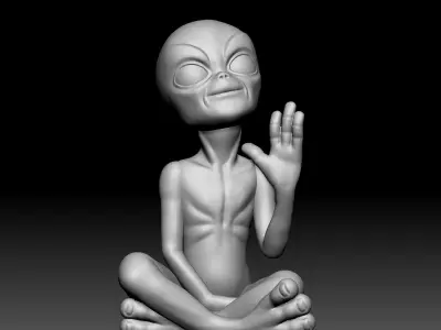 Alien Statue - 030 3D print model
