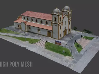 Brazilian Historic Church - Imbituba 3D Scan 3D model
