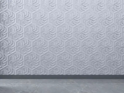 3d wall panel Free low-poly 3D model