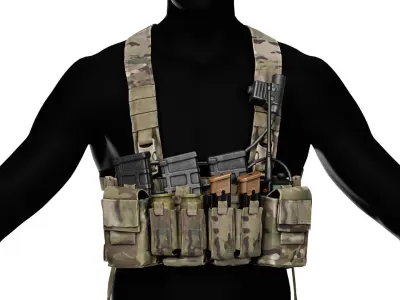 HALEY STRATEGIC D3CRXM CHEST RIG Low-poly 3D model