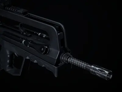 Famas G2 PBR Low-poly 3D model