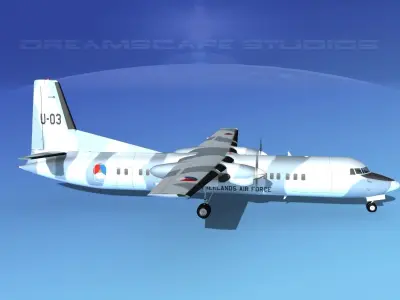 Fokker F-60 Royal Netherlands Air Force 2 3D model