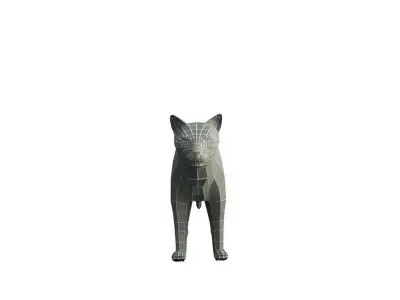 Base Mesh Cat - Low Poly  Low-poly 3D model