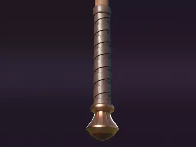Double Edged Axe Low-poly 3D model