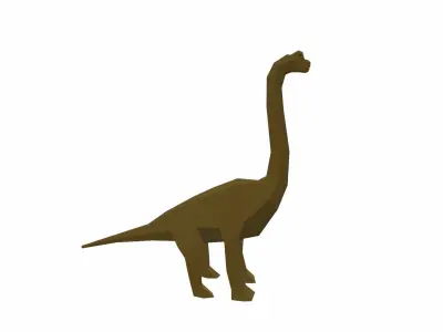 Dinosaur Brachiosaurus Low-poly 3D model