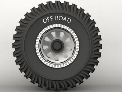 Free 3D printable wheel and tire Free 3D model
