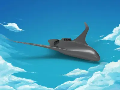 blended wing body - BWB 3D model